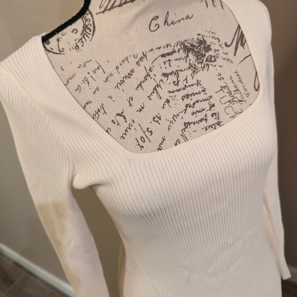 Rag and Bone Ivory Sweater Dress Medium NWT - Picture 2 of 7